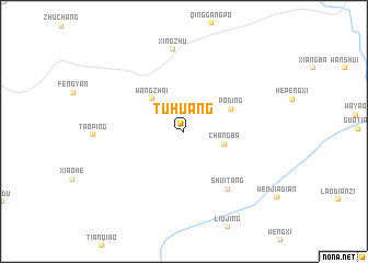 map of Tuhuang