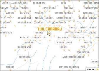 map of Tuilcanabaj