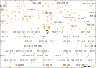 map of Tuili