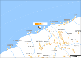 map of Tuinmolo