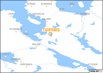 map of Tuirnaig