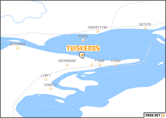 map of Tuiskeros