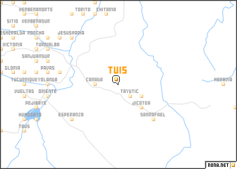 map of Tuis