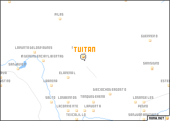 map of Tuitán