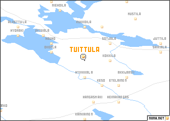 map of Tuittula