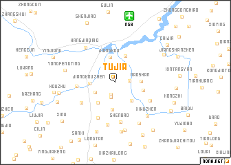 map of Tujia