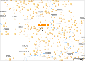 map of Tujnica