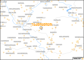 map of Tujŏndong-ni