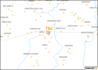 map of Tūj