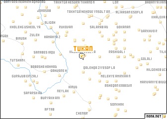 map of Tūkān