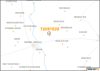 map of Tukayevo