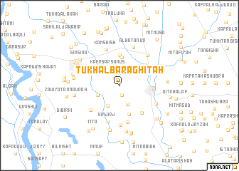 map of Ţūkh al Barāghitah