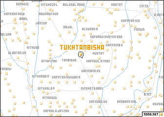 map of Ţūkh Ţanbishā