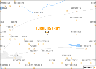 map of Tukhunstroy