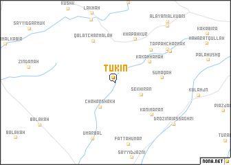 map of Tūkīn