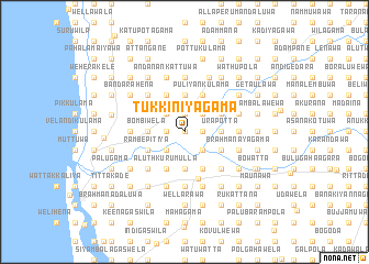 map of Tukkiniyagama