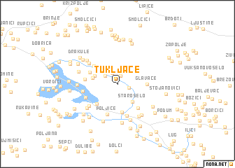map of Tukljace