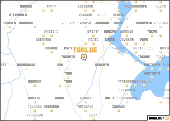 map of Tuklue