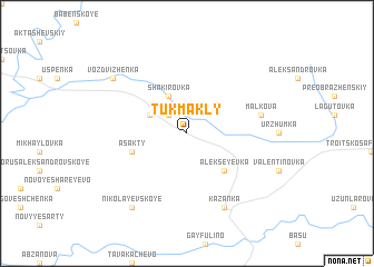 map of Tukmakly