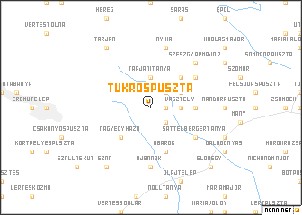 map of Tükröspuszta