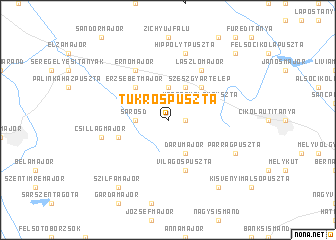 map of Tükröspuszta