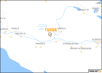 map of Tuksa