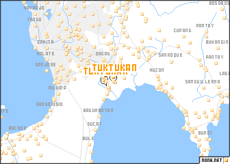 map of Tuktukan