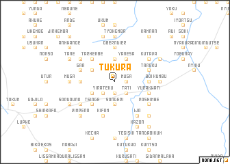 map of Tukura