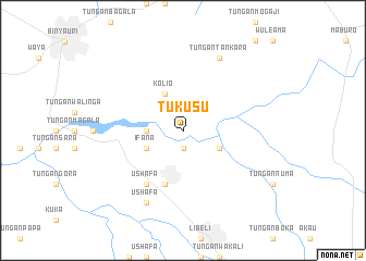 map of Tukusu