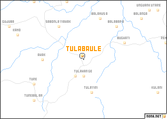 map of Tula Baule