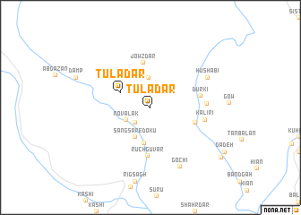 map of Tūlādār