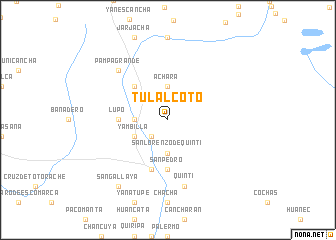 map of Tulalcoto