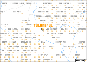map of Tulār Bāul