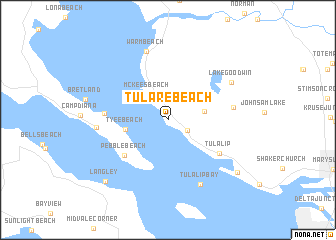 map of Tulare Beach
