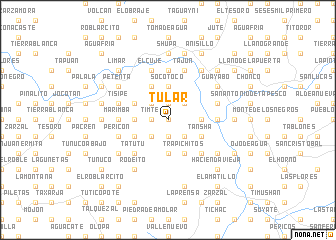 map of Tular