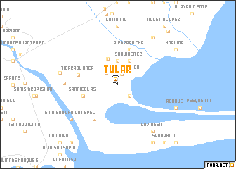 map of Tular