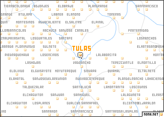 map of Tulas