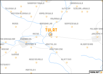 map of Tulát