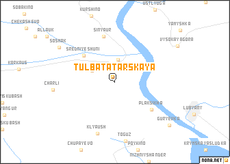 map of Tulba Tatarskaya