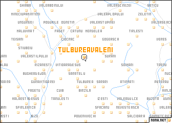 map of Tulburea-Văleni