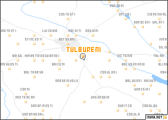 map of Tulbureni