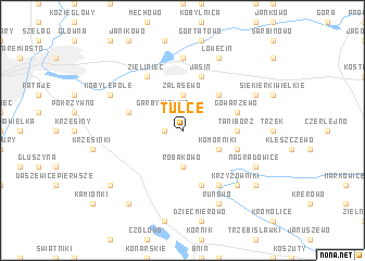 map of Tulce