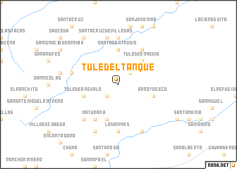 map of Tule del Tanque