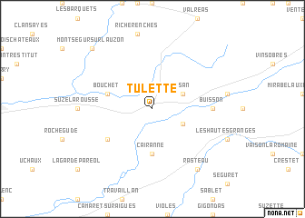 map of Tulette