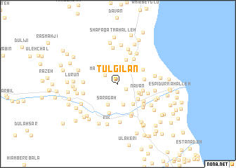 map of Ţūl Gīlān