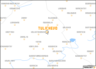 map of Tulichëvo