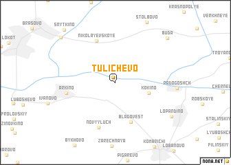 map of Tulichëvo