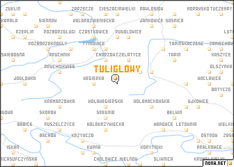 map of Tuligłowy