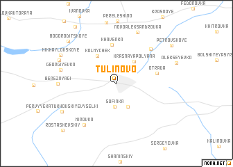 map of Tulinovo