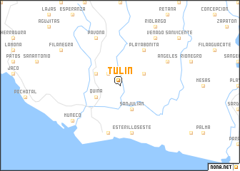 map of Tulín